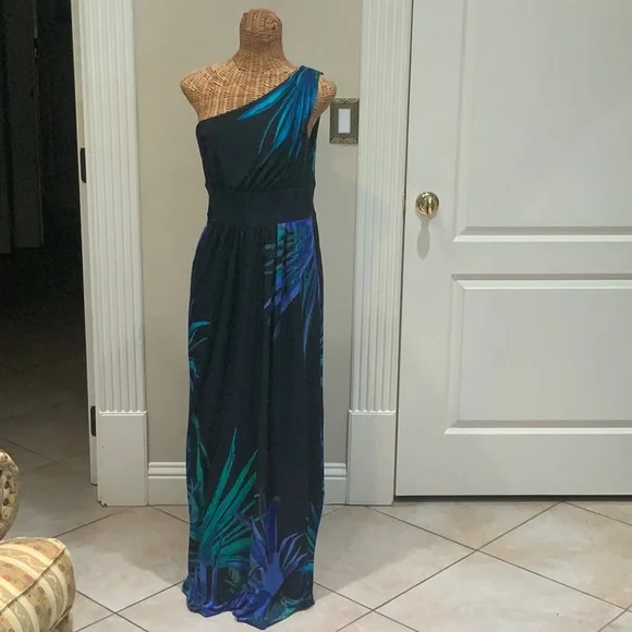 London Times | Dresses | London Times Asymmetrical Blue And Purple Cocktail  Gown | Poshmark